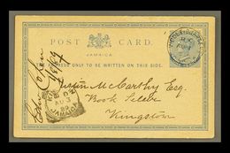 1889 (Aug 1) 1d Postal Card To Kingston, Fine "MIDDLE QUARTERS" Cds, Small Peripheral Faults. For More Images, Please Vi - Jamaica (...-1961)