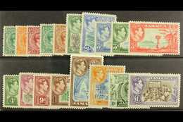 1938-52 Complete KGVI Definitive Set, SG 121/133a, Very Fine Mint. (18) For More Images, Please Visit Http://www.sandafa - Jamaica (...-1961)