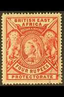 BRITISH EAST AFRICA 1897 4r Carmine, SG 95, Fine Used. For More Images, Please Visit Http://www.sandafayre.com/itemdetai - Vide