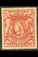 BRITISH EAST AFRICA 1897 4r Carmine, SG 95, Mint, Just Trimmed Perfs At Top. Cat £500 For More Images, Please Visit Http - Vide