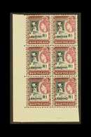 1966 VARIETY IN BLOCK. Lesotho Opt'd Basutoland 1r Variety "LSEOTHO", SG 120A/120Aa, Never Hinged Mint Corner Block Of 6 - Lesotho (1966-...)