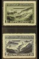 1931 Zeppelin Air Set, SG 116/17, Mi 114/115, Very Fine Mint (2 Stamps) For More Images, Please Visit Http://www.sandafa - Sonstige & Ohne Zuordnung