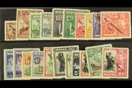 1948-53 Complete Self Government Set, SG 234/248, Fine Never Hinged Mint. (21 Stamps) For More Images, Please Visit Http - Malta (...-1964)