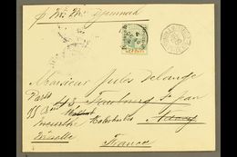 1905 (30 Dec) Env To France Bearing 1902 15c "Postage & Revenue" Opt'd Value (SG 159) Tied Mauritius Cds With French Mai - Mauritius (...-1967)