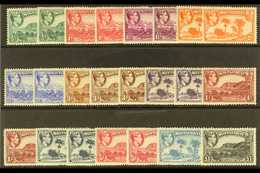 1938-48 Pictorial Definitive Set Complete With ALL Listed Perforation & Shade Variants, SG 101/12, Very Fine Mint (23 St - Montserrat