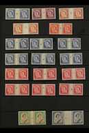 1953-59 DEFINITIVE COUNTER-COIL PAIRS COLLECTION A Never Hinged Mint, ALL DIFFERENT Collection Of Counter-coil Horizonta - Andere & Zonder Classificatie