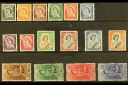 1953-59 Definitive Set, SG 723/36, Never Hinged Mint (16 Stamps) For More Images, Please Visit Http://www.sandafayre.com - Andere & Zonder Classificatie