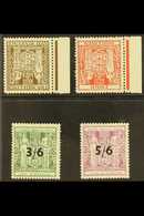 POSTAL FISCALS 1940-58 Never Hinged Mint Selection On A Stock Card That Includes 2s6d Deep Brown Inv Wmk (SG F193w), 4s  - Other & Unclassified
