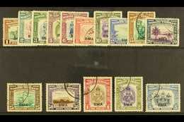 1945 "BMA" Overprints Complete Set, SG 320/334, Very Fine Used. (15 Stamps) For More Images, Please Visit Http://www.san - Noord Borneo (...-1963)
