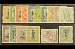 1932-40 Pictorials Set Complete, SG 130/145, Very Fine Mint, The 5d With Perf Fault (16 Stamps) For More Images, Please  - Papua New Guinea