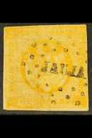 1858 ½p Orange-yellow (Scott 6a, SG 5), Fine Used With "JAUJA" Dotted Cancel, Very Light Crease, Four Margins, Fresh, Ca - Peru