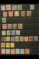 1862-1890 FINE USED COLLECTION On A Stock Page, Inc 1862-64 Machine Printed 6p (x2, Cancelled Per Favour) & 30p (x2), 18 - Altri & Non Classificati