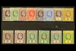 1904-10 Complete King Edward VII Definitive Set, SG 64/77, Fine Mint. (14 Stamps) For More Images, Please Visit Http://w - St.Lucia (...-1978)