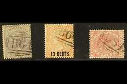 MAURITIUS USED IN SEYCHELLES Fine Used Selection With "B64" Cancels, Comprising 1860-63 9d Dull Purple (SG Z10), 1878 13 - Seychelles (...-1976)