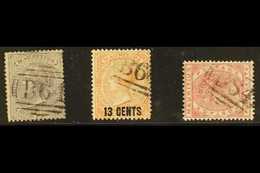 MAURITIUS USED IN SEYCHELLES Fine Used Selection With "B64" Cancels, Comprising 1860-63 9d Dull Purple (SG Z10), 1878 13 - Seychellen (...-1976)