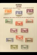 1937-84 SUPERB MINT COLLECTION WITH COMPLETE DEFINITIVE SETS A Beautifully Written Up Collection On Pages, Includes 1938 - Sierra Leone (...-1960)