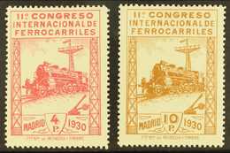 1930 4p Carmine & 10p Brown Railway Congress, Mi 455/6, SG 545/6, Fine Mint (2). For More Images, Please Visit Http://ww - Altri & Non Classificati