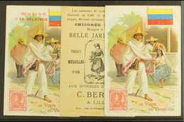 1908 Stamp Designs On Advertising Cards, All Different, Seldom Seen (3 Cards) For More Images, Please Visit Http://www.s - Venezuela