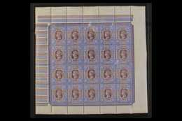 1887-92 9d Dull Purple And Blue "Jubilee" (SG 209) COMPLETE PANE OF TWENTY Never Hinged Mint, The 5th Column With Vertic - Other & Unclassified