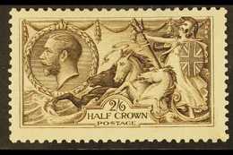 1913 2s6d Sepia Brown "Seahorse", SG 400, Fine Mint With Light Gum Bend For More Images, Please Visit Http://www.sandafa - Unclassified