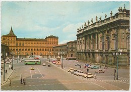 TORINO, Castle Square And Madama Palace, Italy, 1961 Used Postcard [21326] - Palazzo Madama