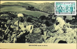 CP. Philatélique ALGERIE 1954 - Séïsme Du 9 Septembre - Affr. N° 324 Y & T - Orléansville Daté Le 5.12.1954 -TBE - FDC