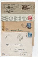 LCA7- TUNISIE LOT DE 4 LETTRES ANNEES 1940/50 - Brieven En Documenten