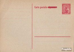 Saarland P38A Amtliche Postkarte Ungebraucht 1954 Aufdruckausgabe - Postwaardestukken