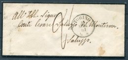 1861 Italy Mourning Cover Torino - Saluzzo. Taxed 2 - Sonstige & Ohne Zuordnung