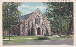 Alabama Mobile First Christian Church Curteich - Mobile