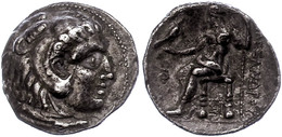 5 Makedonien, Sidon,Tetradrachme (15,90g), 313-312 V. Chr., Alexander III., Av: Herakleskopf Mit Löwenfell Nach Rechts,  - Autres & Non Classés