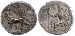 46 Stater (10,06g), 361-334 V. Chr., Mazaios. Av: Thronender Baaltars Mit Zepter Nach Links. Rev: Löwe Nach Rechts, Darü - Autres & Non Classés