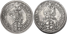 152 Taler, 1670, Max Gandolph Von Küenburg, Dav. 3508, Zöttl 1994, Dunkle Patina, Ss.  Ss - Autres & Non Classés