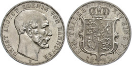 171 Taler, 1849, Ernst August, Harz-Segen, AKS 133, J. 80, Min. Berieben, Kl. Rf Und Schrötlingsfehler, Vz.  Vz - Hanover