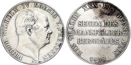 184 Ausbeutetaler, 1858, Friedrich Wilhelm IV., AKS 79, Ss.  Ss - Altri & Non Classificati