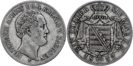 190 Taler, 1852, Friedrich August II., AKS 101, J. 87, Randfehler, Ss.  Ss - Sonstige & Ohne Zuordnung