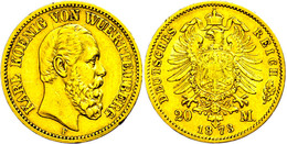 324 20 Mark, 1873, Karl, Randfehler, Ss., Katalog: J. 290 Ss - Sonstige & Ohne Zuordnung