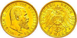 327 20 Mark, 1905, Wilhelm II., Wz. Rf., Vz., Katalog: J. 296 Vz - Other & Unclassified