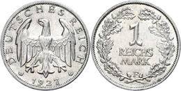 333 1 Reichsmark, 1927, Mzz F, Vz., Katalog: J. 319 Vz - Altri & Non Classificati