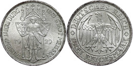 361 3 Reichsmark, 1929 E, Meißen, Vz., Katalog: J. 338 Vz - Autres & Non Classés