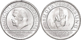 365 5 Reichsmark, 1929, A, Schwurhand, Kl. Rf., Vz., Katalog: J. 341 Vz - Autres & Non Classés