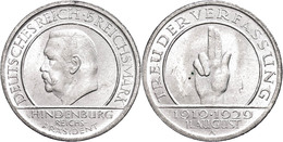 365 5 Reichsmark, 1929, A, Schwurhand, Kl. Rf., Vz., Katalog: J. 341 Vz - Altri & Non Classificati