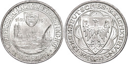 376 3 Reichsmark, 1931, Magdeburg, Kl. Rf., Vz., Katalog: J. 347 Vz - Other & Unclassified