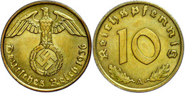 390 10 Reichspfennig, 1936, Mzz A, Vz., Katalog: J. 364 Vz - Autres & Non Classés