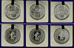 599 Set Zu 3x 10 Euro, 2015, Le Franc à Cheval, Je 900er Silber, In Etuis Mit OVPs Und Zertifikaten, PP. Auflage Je Münz - Sonstige & Ohne Zuordnung