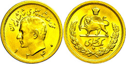 628 Pahlavi, Gold, 1961 (SH 1340), Mohammed Reza Pahlavi, KM 1162, St.  St - Iran