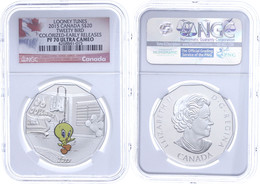 662 20 Dollars, 2015, Looney Tunes-Tweety Bird, In Slab Der NGC Mit Der Bewertung PF 70 Ultra Cameo, Colorized Early Rel - Canada