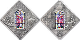 784 10 Dollars, 2014, Holy Windows - St. Stephens Basilica Budapeset, 50g Silber, Antik Finish, Etui Mit OVP Und Zertifi - Palau