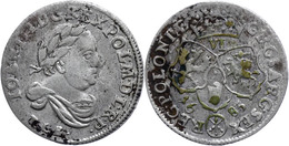 790 6 Groschen, 1683, TLB, Johann III. Sobieski, Gumowski 2010, Klebestreifenrückstände, S-ss.  S-ss - Sonstige & Ohne Zuordnung