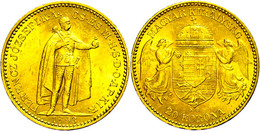 852 20 Kronen, Gold, 1893, Franz Joseph I., Fb. 2057, Kl. Rf., Vz.  Vz - Autres & Non Classés